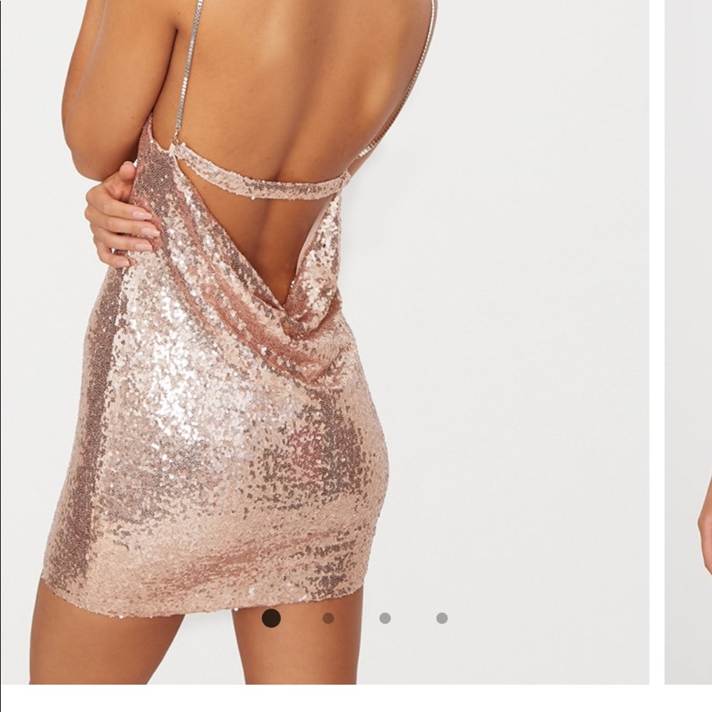Rose Gold Sequined dress from PLT